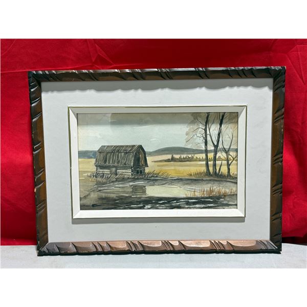 Framed Original Water Color Painting by Ellis Gislason