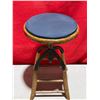 Image 2 : VTG Upholstered Wooden Stool