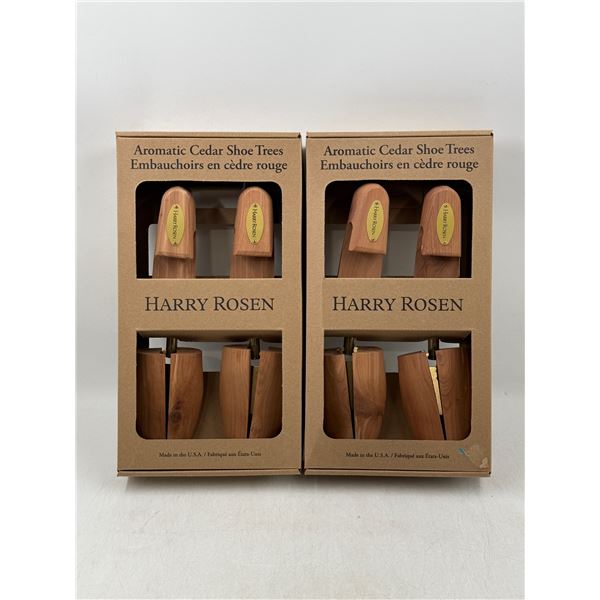 2 Pairs of Harry Rosen Aromatic Cedar Shoe Trees Made in USA
