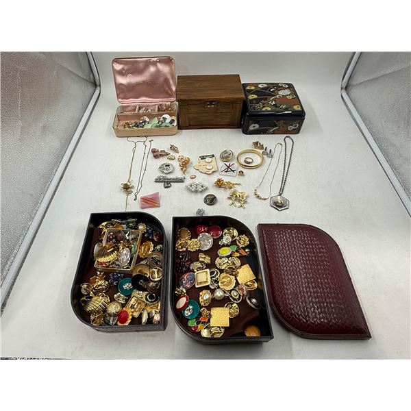 Lot of Assorted VTG Jewelry & Jewelry Boxes