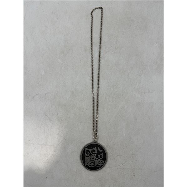 Jorgen Jensen Pewter Necklace Made in Denmark