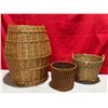 Image 1 : 3 Assorted Size Wicker Baskets