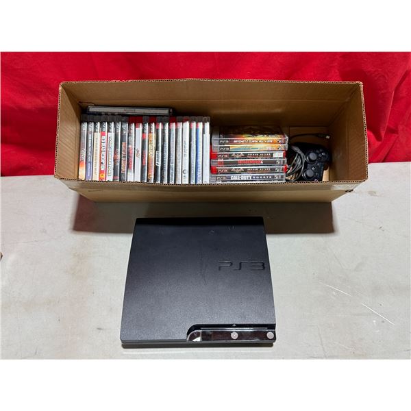 PlayStation 3 Console w/ Controller & Assorted Games
