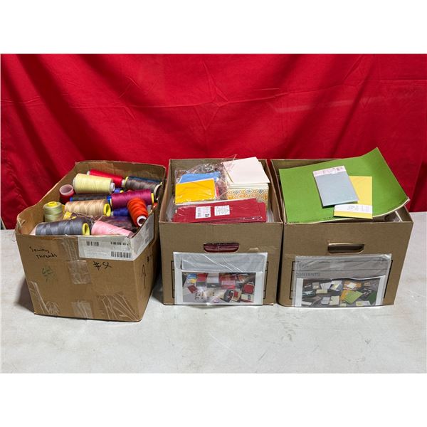 Lot of Thread & Scrapbooking Supplies