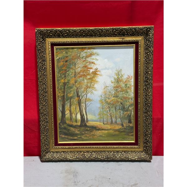 Framed Original "Autumn Gold" Painting by Kathy Dolack