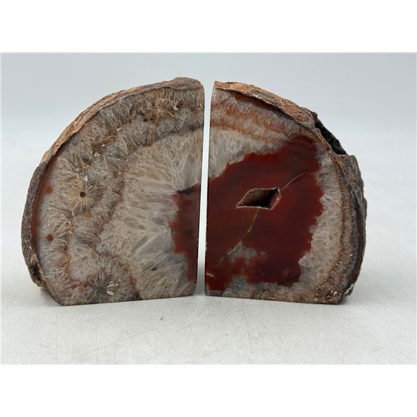 Pair of Geode Bookends