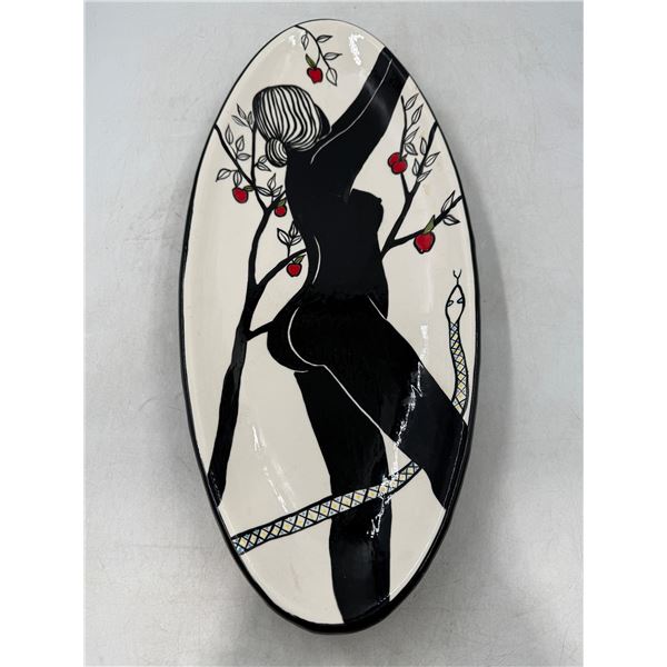 Handmade & Signed Nude Woman Plate