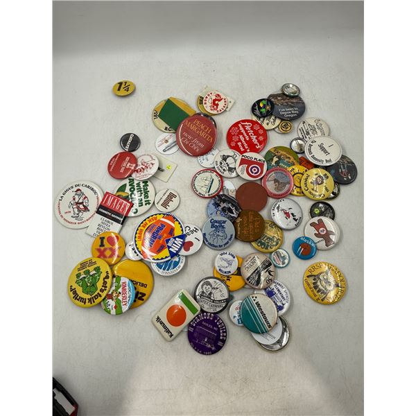 Lot of Assorted VTG Pin-Back Buttons