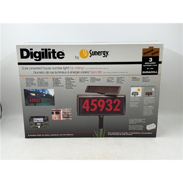 Digilite Solar Powered House Number Light