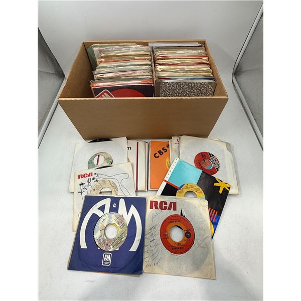 Lot of Assorted 45 RPM Vinyl Records
