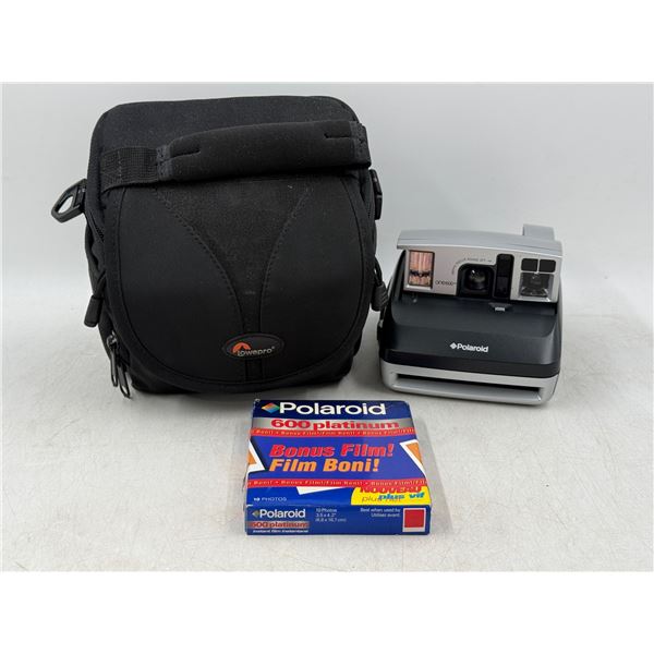 Polaroid One600 Instant Camera, Film, & Case