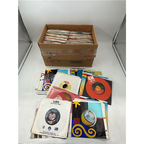 Lot of Assorted 45 RPM Vinyl Records