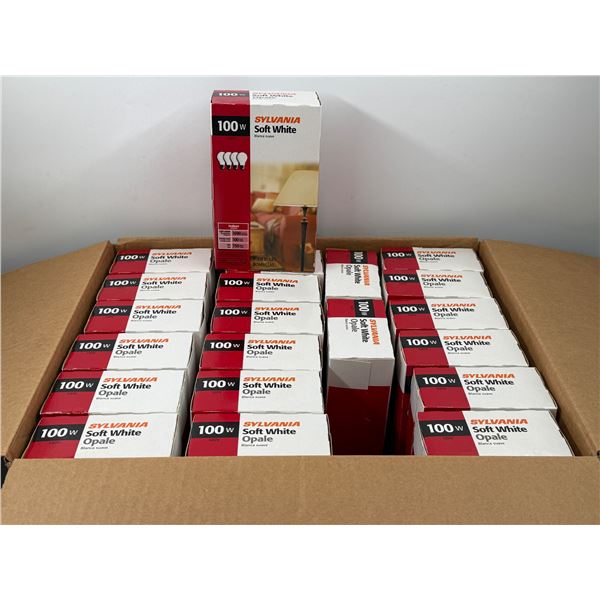 Lot of Sylvania Soft White Lightbulbs