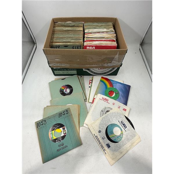 Lot of Assorted 45 RPM Vinyl Records