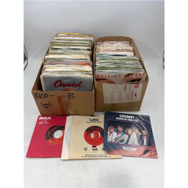 Lot of Assorted 45 RPM Vinyl Records