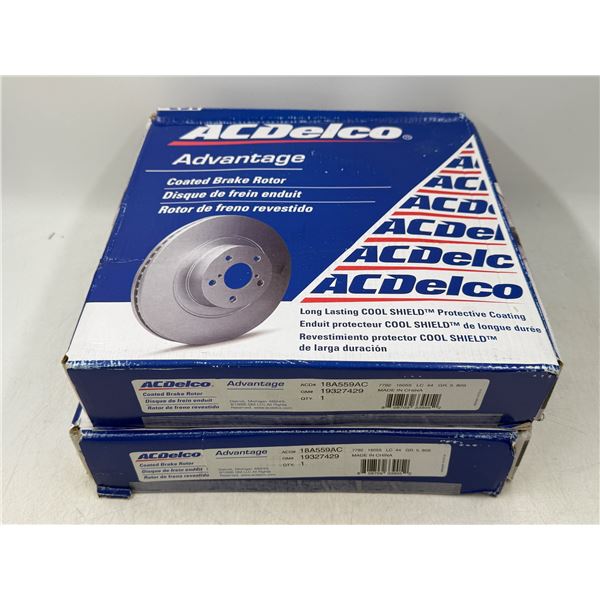 2 ACDelco Advantage Coated Brake Rotors