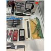 Image 4 : Tool & Automobile Lot w/ Tire Tread Depth Gauge, Portable Halogen Lamp, Torx Screwdrivers, & More