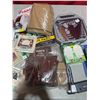 Image 4 : Variety Lot w/ Hex Keys, Lightbulbs, Electrical Pouch, & More