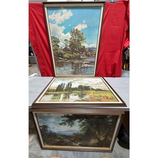 3 Framed Landscape Prints