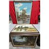 Image 1 : 3 Framed Landscape Prints