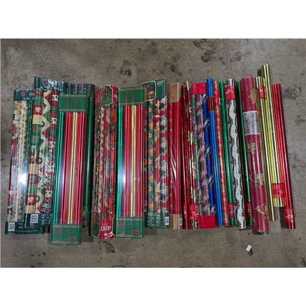 Lot of Christmas Wrapping Paper