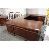 Image 1 : Dark Walnut U-Shape Executive Desk