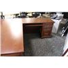 Image 2 : Dark Walnut L-Shape Executive Desk