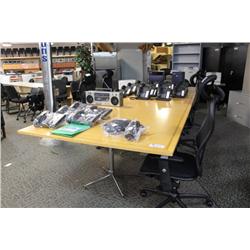 Maple 13' Inlayed Executive Boardroom Table