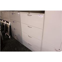Grey 4 Drw. Lateral File Cabinet