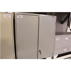 Grey 6' 2 Door Storage Cabinet