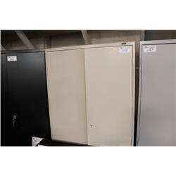 Beige 6' 2 Door Storage Cabinet
