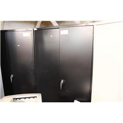 Black 6' 2 Door Storage Cabinet