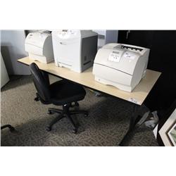 Maple 6' Computer/Layout Table