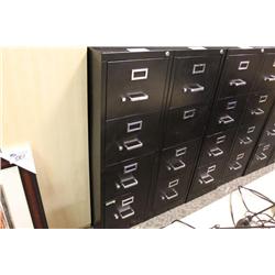 Black 4 Drawer Vertical File Cabinet