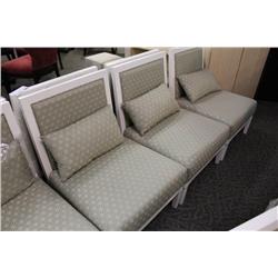 White Framed Padded Lounge Chair (S2)