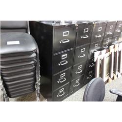 Black 4 Drawer Vertical File Cabinet