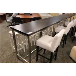 Stainless Steel Framed Bar Table