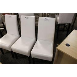 White Leather Lounge Chair