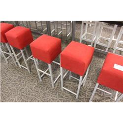 Red Cube Stool