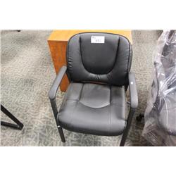 Black Leather Client Chair