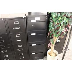 Black 4 Drawer Legal File Cabinet