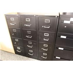 Black 4 Drawer Vertical File Cabinet
