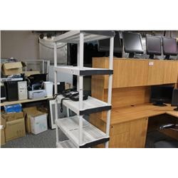 White Plastic Storage Rack