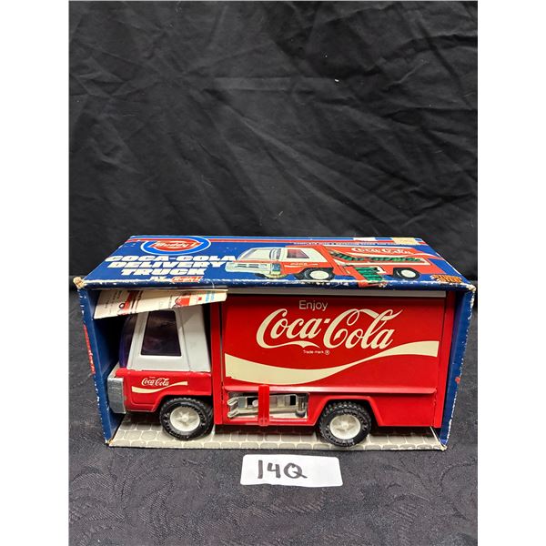 NOS 1979 Buddy L Coca Cola delivery truck pressed steel 9"x5"