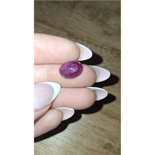 4.97 ct Certified Untreated Ruby gemstone ($6,400 Appraisal)
