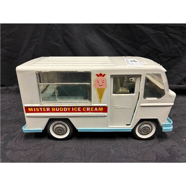 Very nice 60s Buddy L pressed steel Ice Cream Van 11"