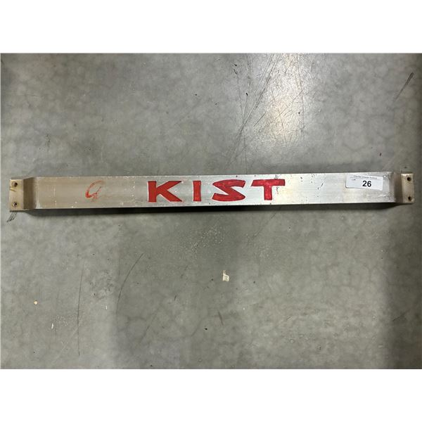 Vintage Kist soda door push bar 29"