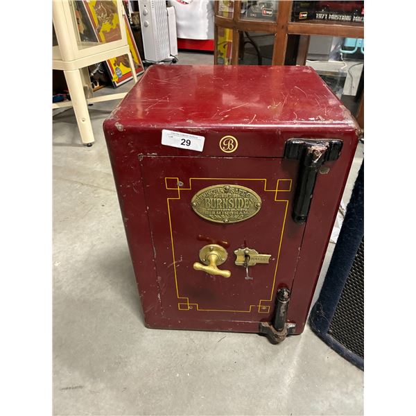 Beautiful turn of the century Birminghame Safe Co. Limited, comes with key, made in England, 22"x16"