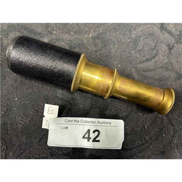 Vintage decorative brass mini telescope 5.5"