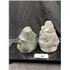 Image 2 : 2 Inuit soapstone carvings 6" ea